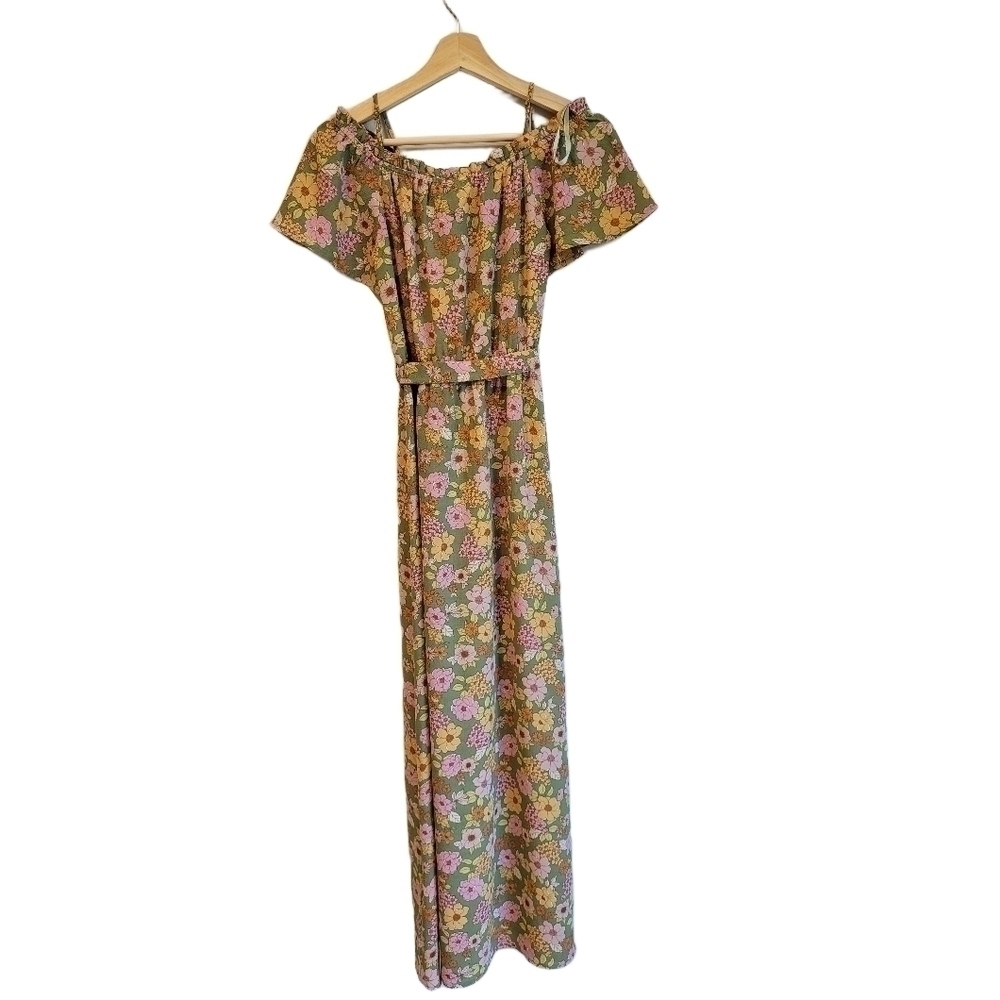 Monteu los Angeles Floral Maxi Dress small